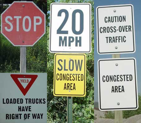 Notable traffic signs